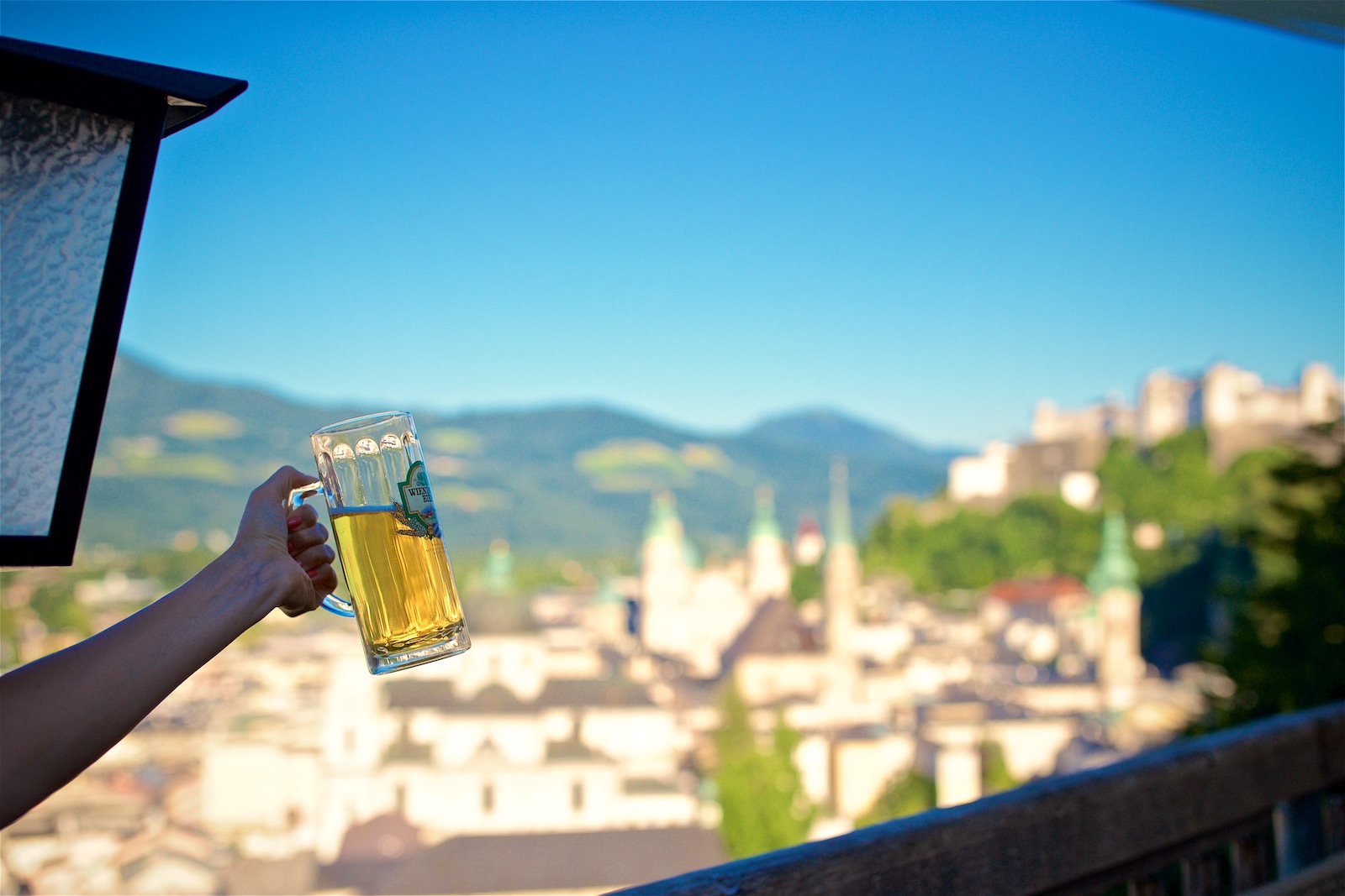 Stadtalm ølhave i Salzburg